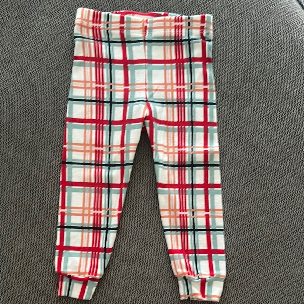H&M Kids Light Pink and Plaid Minnie Mouse Holiday Pajama Set - Picture 4 of 5